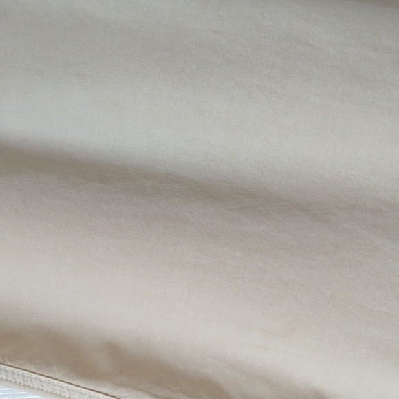 Aerie Pleated High Waisted Wide Straight Leg Soft Twill Pants Beige L - Picture 3 of 16